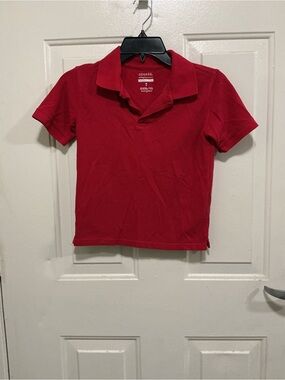 George Kids Red Short-Sleeve Polo